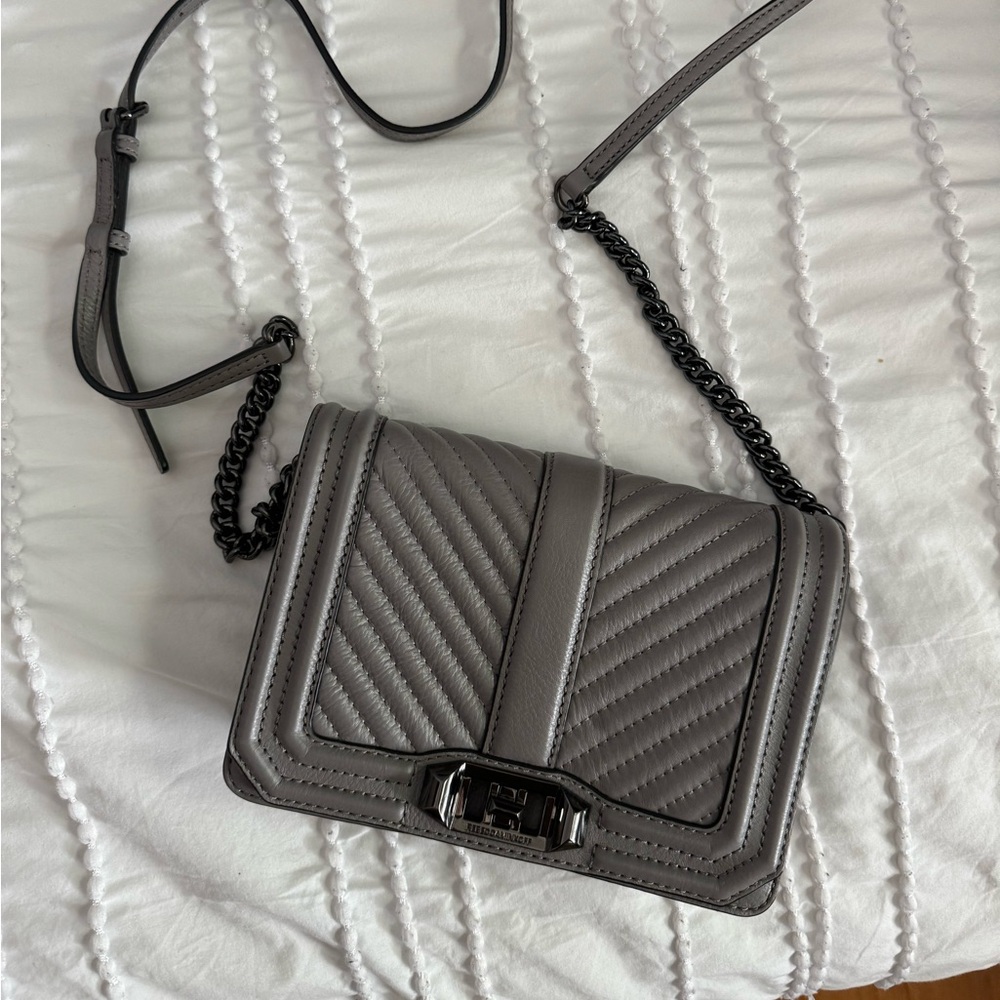 Rebeka Minkoff Chevron leather cross body bag